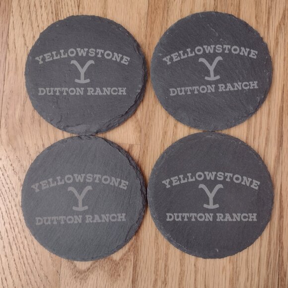NIB Yellowstone Slate Coasters - Picture 1 of 10